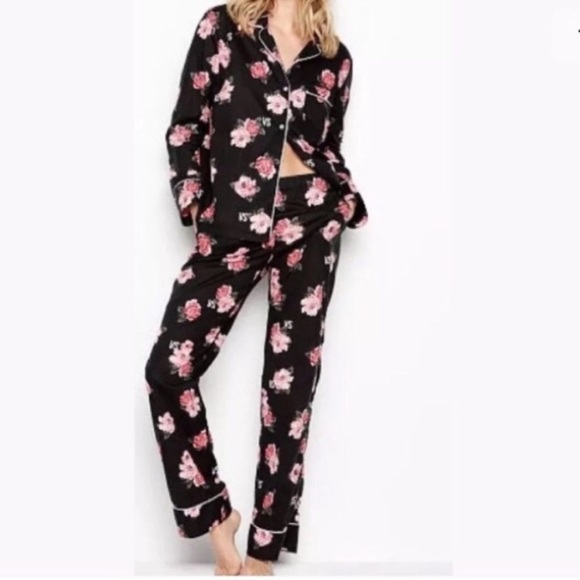 Victoria’s Secret Two Piece Floral Pajamas Size Extra Small - Picture 1 of 14